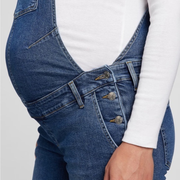 GAP Maternity Denim Overalls - MEDIUM